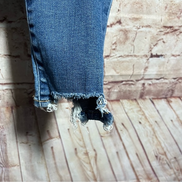 Abercrombie & Fitch The Super Skinny ankle High Rise knee slit size 26 - Picture 2 of 6